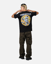 73Studio X Yu-Gi-Oh! Blue Eyes White Dragon T-Shirt Black