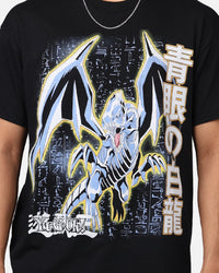 73Studio X Yu-Gi-Oh! Blue Eyes White Dragon T-Shirt Black