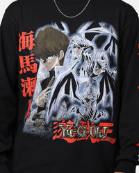 Goat Crew X Yu-Gi-Oh! Seto Kaiba Long Sleeve T-Shirt Black