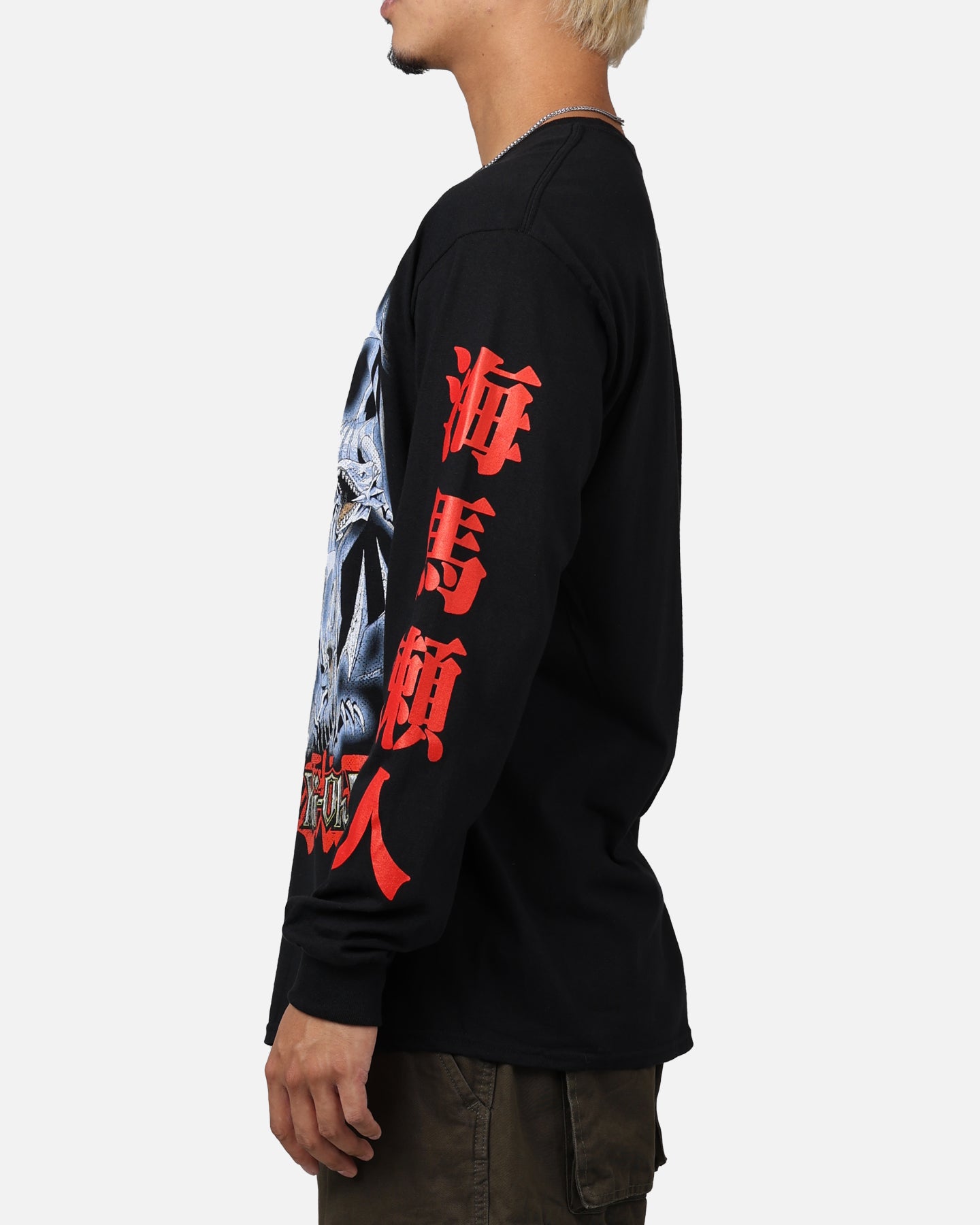 Goat Crew X Yu-Gi-Oh! Seto Kaiba Long Sleeve T-Shirt Black