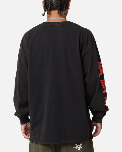 Goat Crew X Yu-Gi-Oh! Seto Kaiba Long Sleeve T-Shirt Black Wash