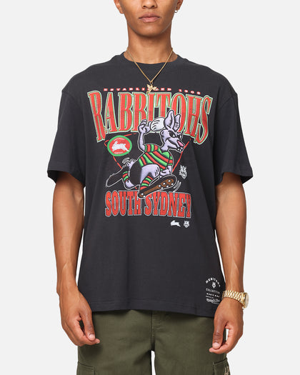 Mitchell & Ness South Sydney Rabbitohs Mascot Character T-Shirt Faded Black