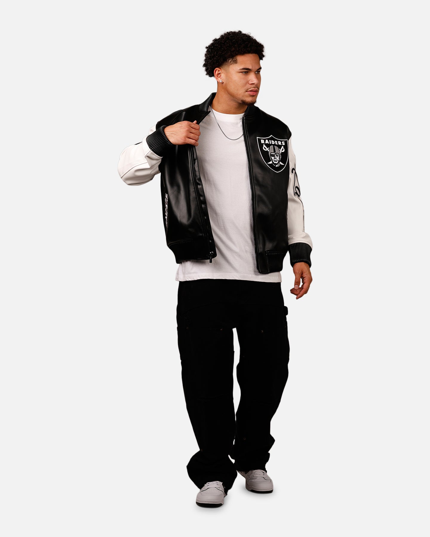 Pro Standard Las Vegas Raiders Varsity Jacket Black | Culture Kings US
