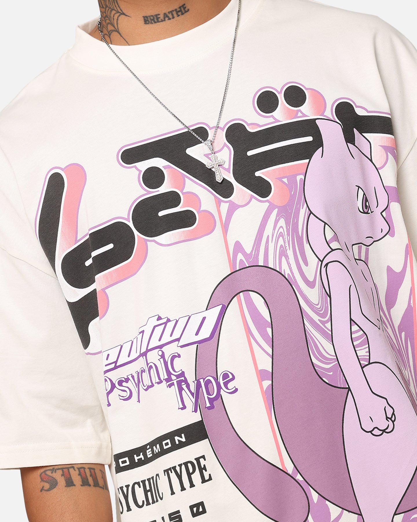 Pokémon By Loiter Mewtwo T-Shirt Off White | Culture Kings US