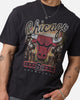 Mitchell & Ness Chicago Bulls 'UNC To Chicago' 6x Champions T-Shirt Overdyed Black