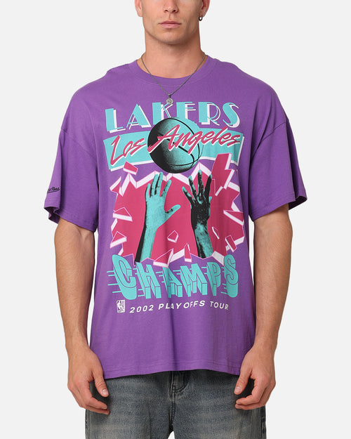 Mitchell & Ness Los Angeles Lakers 2002 Playoffs Tour T-Shirt Lavender