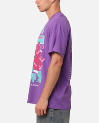 Mitchell & Ness Los Angeles Lakers 2002 Playoffs Tour T-Shirt Lavender