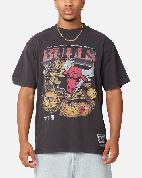 Mitchell & Ness Chicago Bulls Burst T-Shirt Overdyed Black