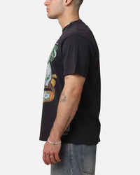 Mitchell & Ness Boston Celtics Bevel Burst T-Shirt Overdyed Black