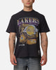 Mitchell & Ness Los Angeles Lakers Bevel Burst T-Shirt Overdyed Black