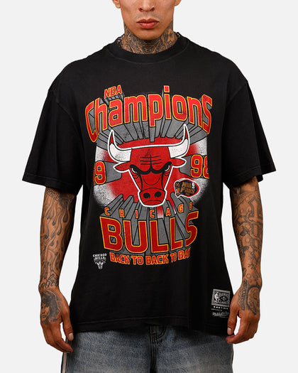 Mitchell & Ness Chicago Bulls Explode Champions T-Shirt Overdyed Black