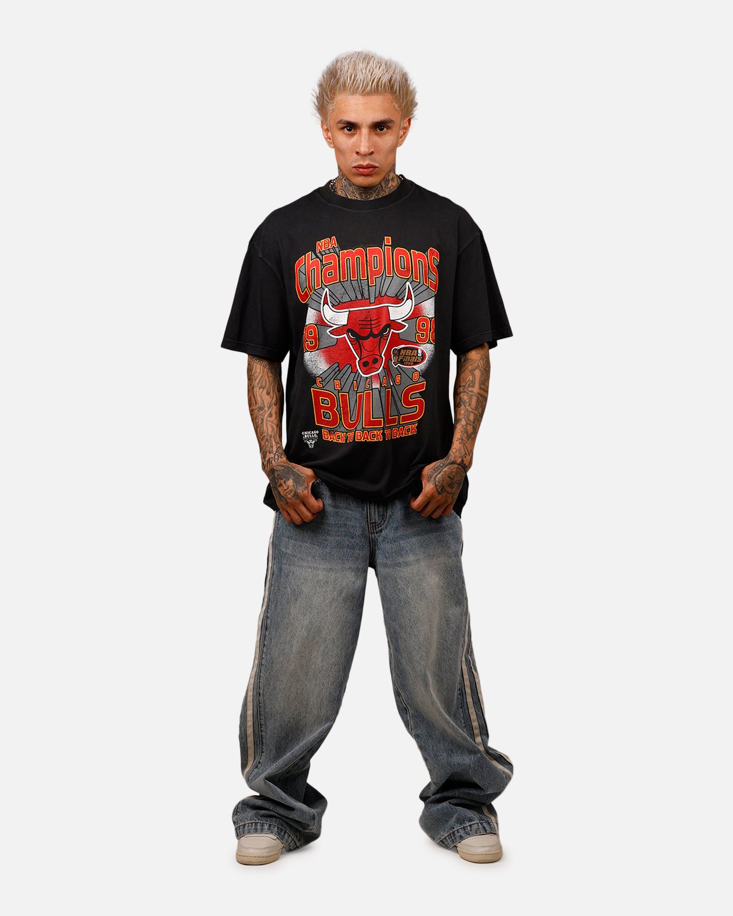 Mitchell & Ness Chicago Bulls Explode Champions T-Shirt Overdyed