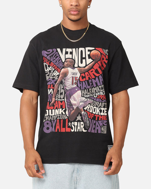Mitchell & Ness Toronto Raptors Vince Carter Player Abstract T-Shirt Faded Black