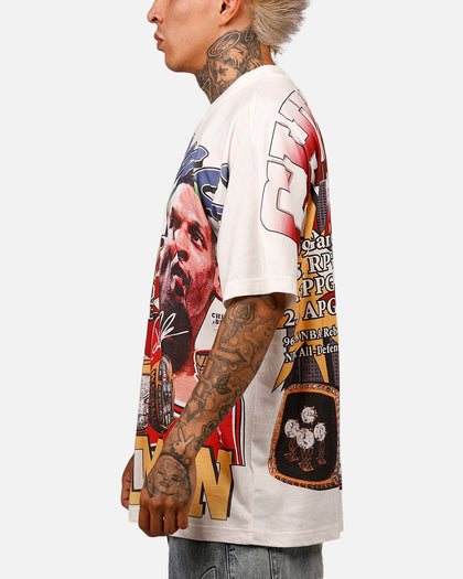 Mitchell & Ness Chicago Bulls Dennis Rodman Rings T-Shirt Vintage White