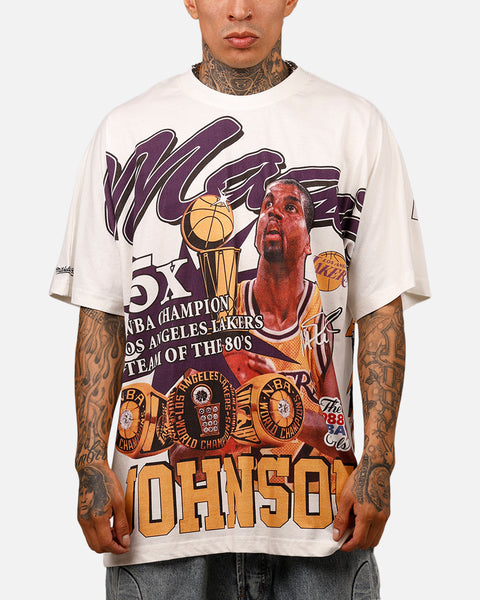 る*ぱ様 アードベッグTシャツ(Mサイズ)・アイスストーン・マドラー・缶バッジ3 Mitchell & Ness Los Angeles Lakers Magic Johnson Rings T-Shirt