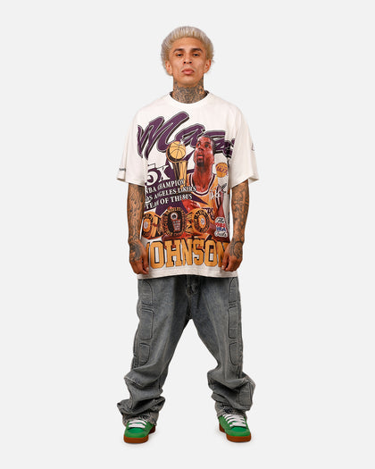 Mitchell & Ness Los Angeles Lakers Magic Johnson Rings T-Shirt Vintage White