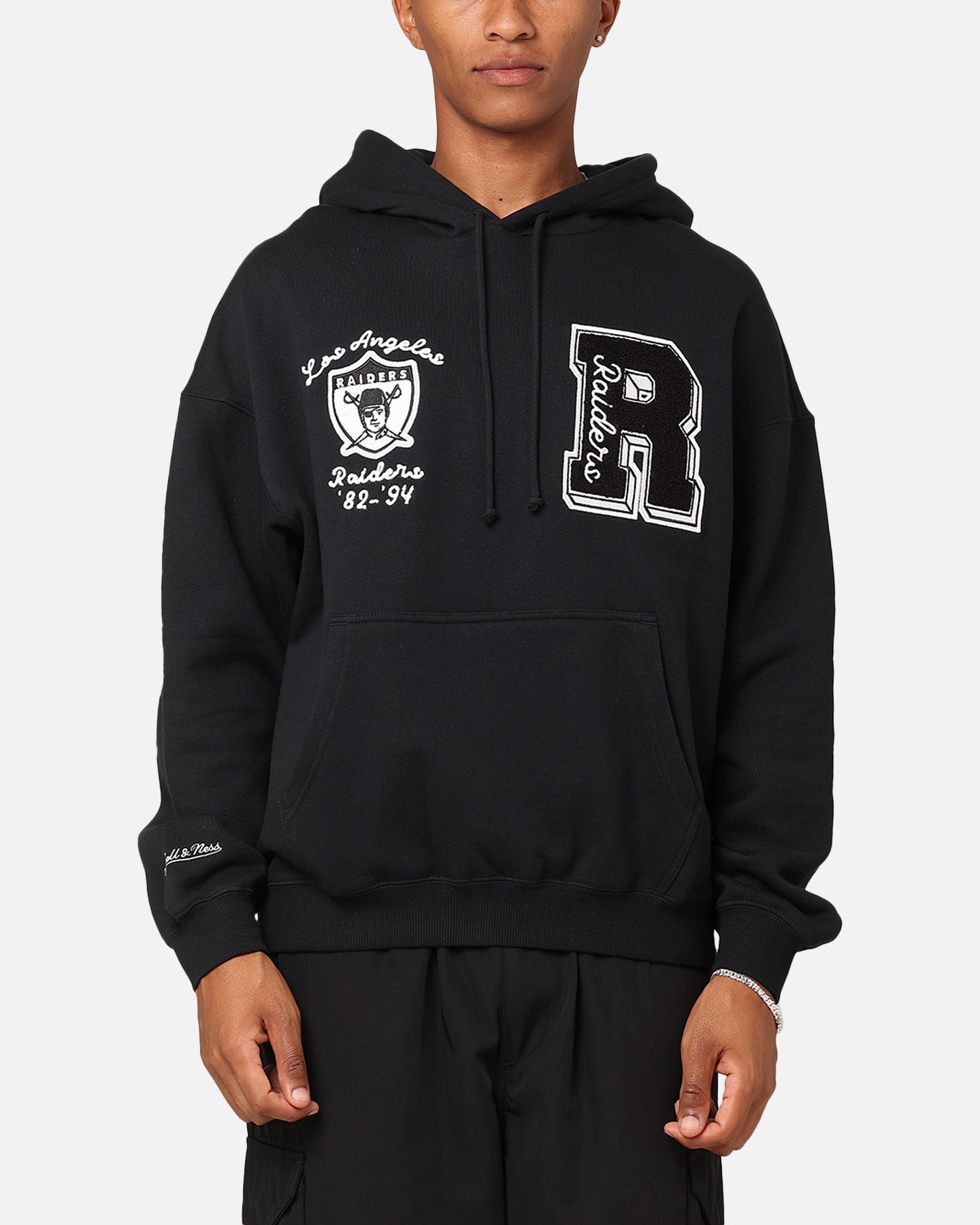 Mitchell & Ness Las Vegas Raiders Conference Hoodie Faded Black