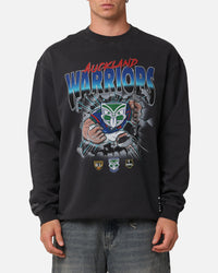 Mitchell & Ness New Zealand Warriors Break Out Crewneck Overdyed Black
