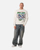 Mitchell & Ness New Zealand Warriors Burst Out Crewneck Silver Marle