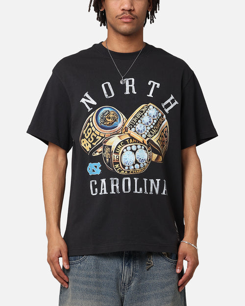 Mitchell & Ness North Carolina Rings UNC T-Shirt Faded Black