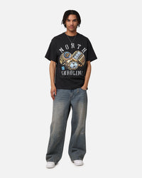 Mitchell & Ness North Carolina Rings UNC T-Shirt Faded Black