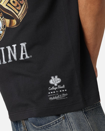 Mitchell & Ness North Carolina Rings UNC T-Shirt Faded Black