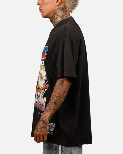 Mitchell & Ness Chicago Bulls Vs Los Angeles Lakers Stub T-Shirt Overdyed Black