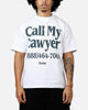 Market Call My Lawyer T-Shirt White
