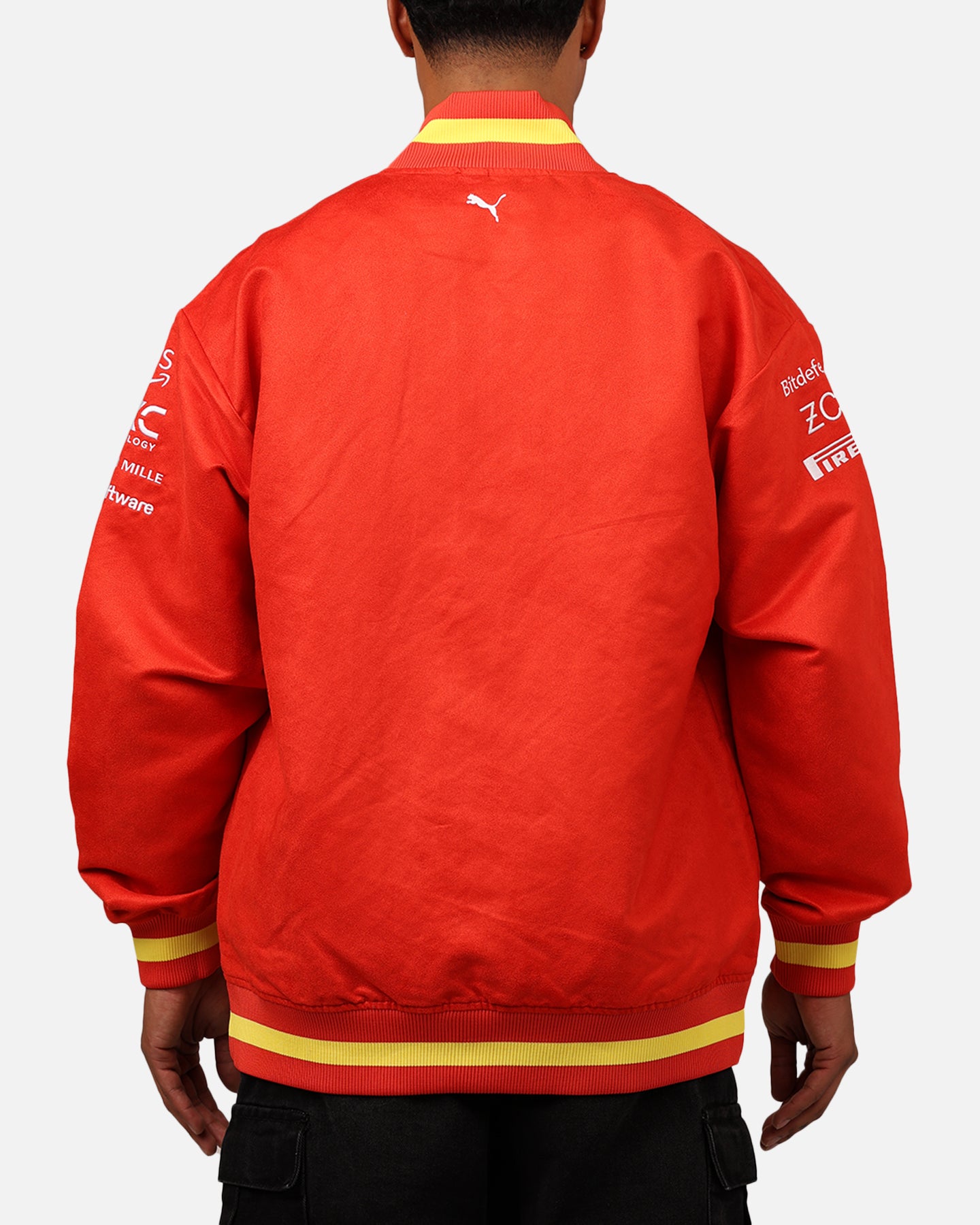 Puma X Scuderia Ferrari Full Zip Varsity Jacket Red | Culture Kings US