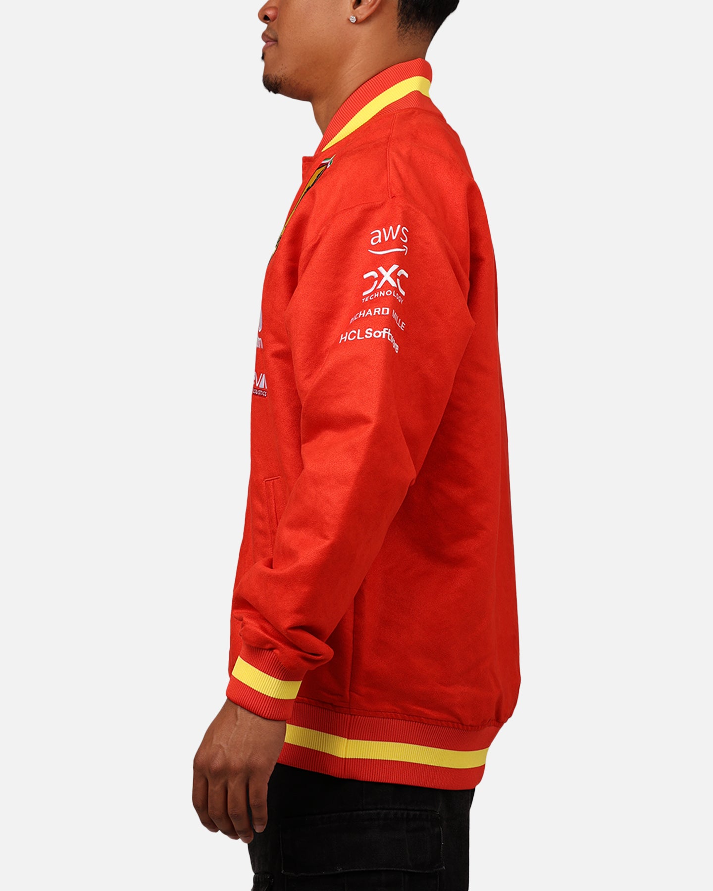 Puma X Scuderia Ferrari Full Zip Varsity Jacket Red | Culture Kings US