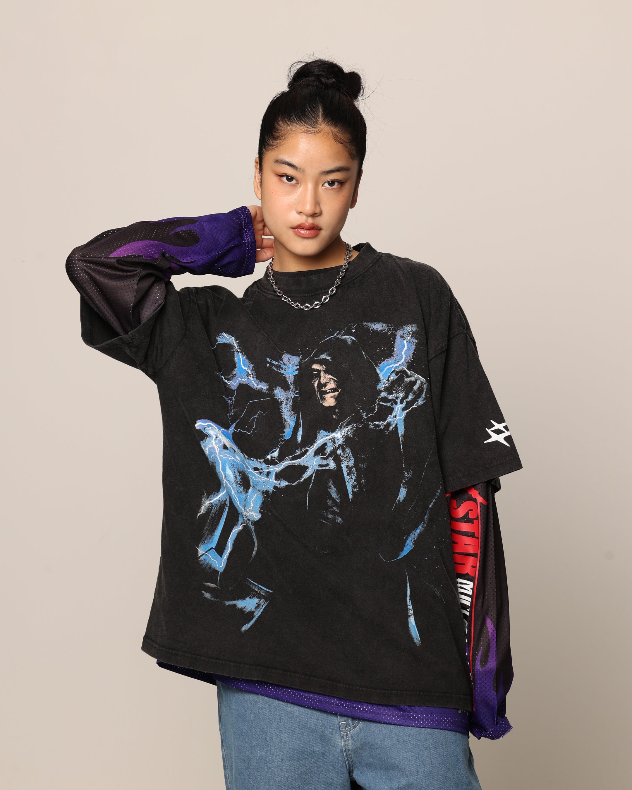 【新品未使用】STARWARS EP6 DARTH SIDIOUS TEE XL Star Wars Darth Sidious T-Shirt Black Wash | Culture Kings US