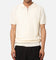 XXIII Herringbone Quater Zip Polo Shirt Cream