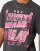 Mitchell & Ness Miami Heat Championship Neon T-Shirt Overdyed Black