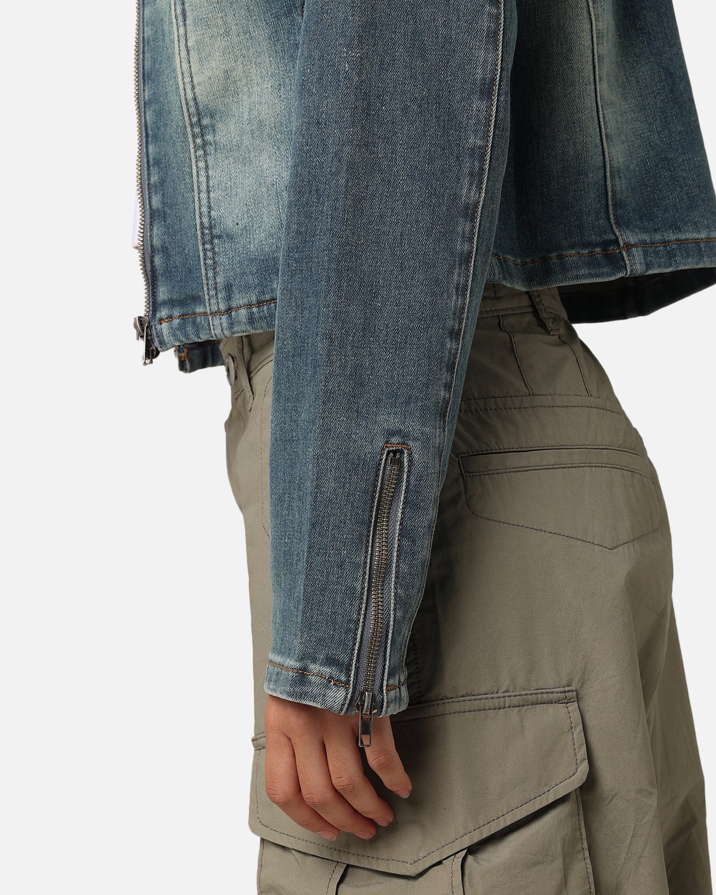 XXIII Women's Josie Fitted Denim Jacket Dark Denim | Culture Kings US