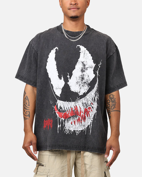 Marvel Spider-Man Venom T-Shirt Black Acidwash | Culture Kings US