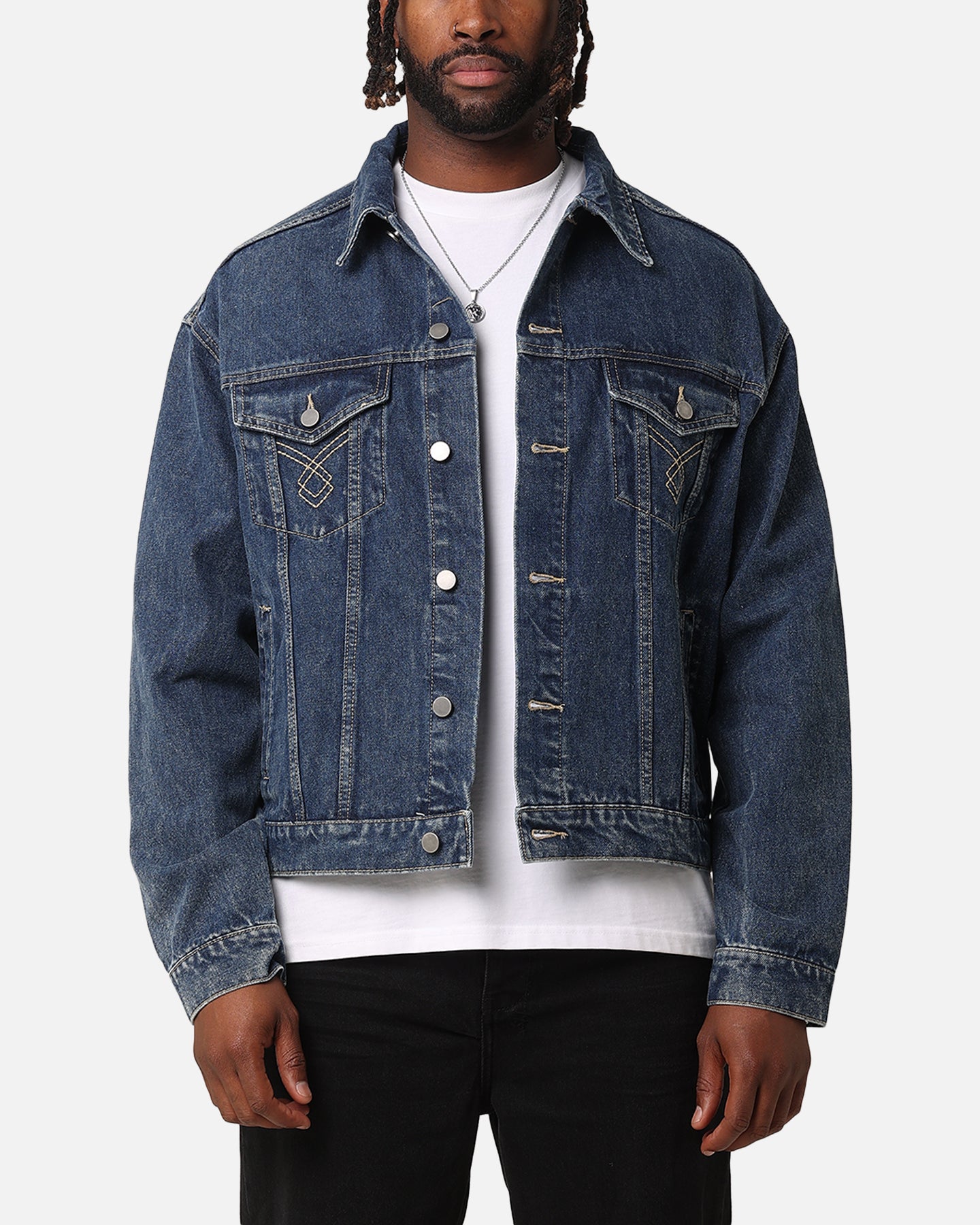 XXIII Classic Trucker Denim Jacket Mid Blue | Culture Kings US
