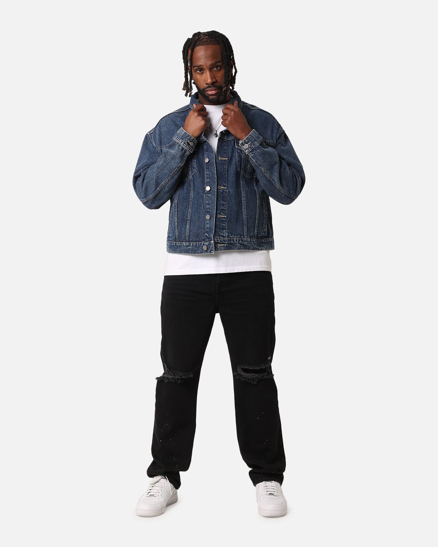 XXIII Classic Trucker Denim Jacket Mid Blue | Culture Kings US