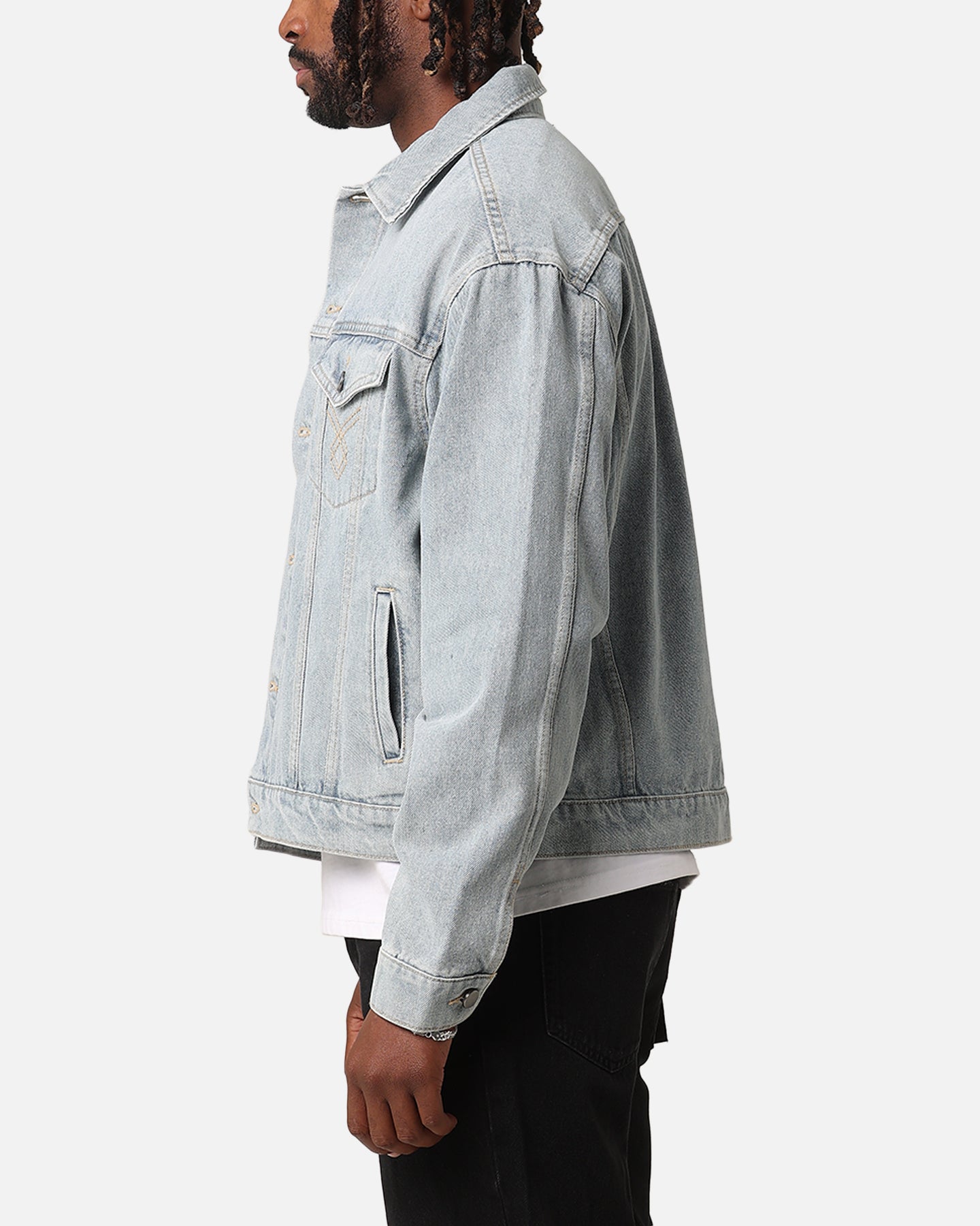 XXIII Classic Trucker Denim Jacket Superwash Blue | Culture Kings US