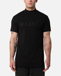 Saint Morta Annex Mockneck T-Shirt Black/Black