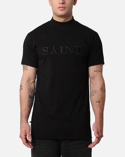 Saint Morta Annex Mockneck T-Shirt Black/Black