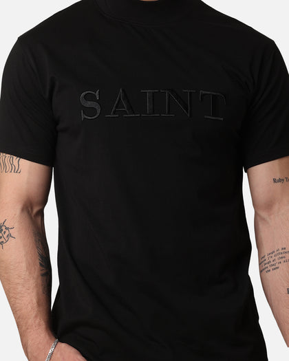 Saint Morta Annex Mockneck T-Shirt Black/Black