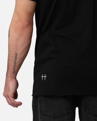 Saint Morta Annex Mockneck T-Shirt Black/Black