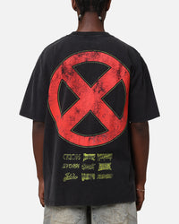 Marvel X-Men The X-Men Heavy Vintage T-Shirt Vintage Black