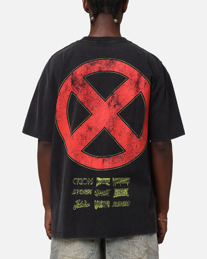 Marvel X-Men The X-Men Heavy Vintage T-Shirt Vintage Black