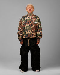 Loiter Freeway Crewneck Woodland Camo