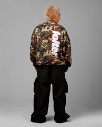Loiter Freeway Crewneck Woodland Camo