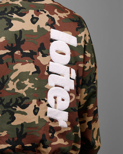 Loiter Freeway Crewneck Woodland Camo