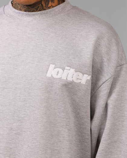Loiter Freeway Crewneck Grey Marle
