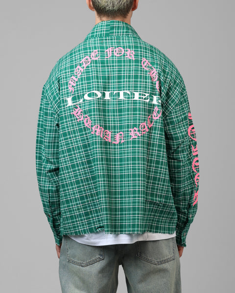 Loiter Kimono Flannel Green | Culture Kings US