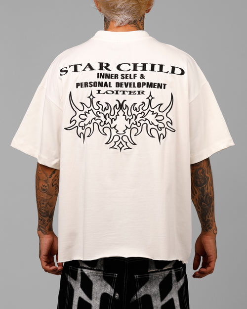 Loiter Star Child Pocket T-Shirt Off White